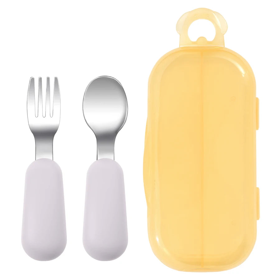 Stainless Steel Spoon & Fork Set - Minty wonder