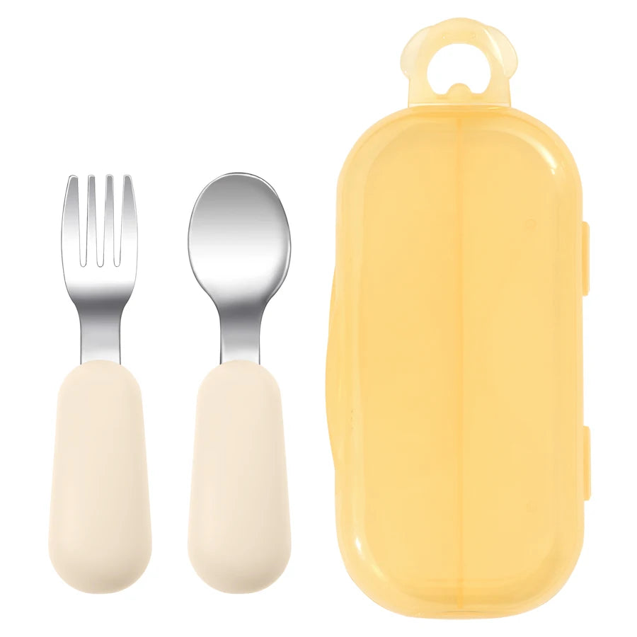 Stainless Steel Spoon & Fork Set - Minty wonder