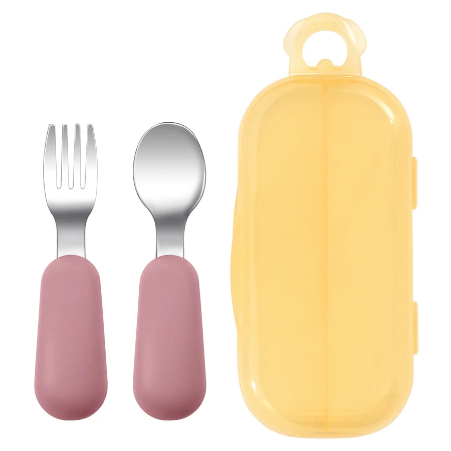 Stainless Steel Spoon & Fork Set - Minty wonder