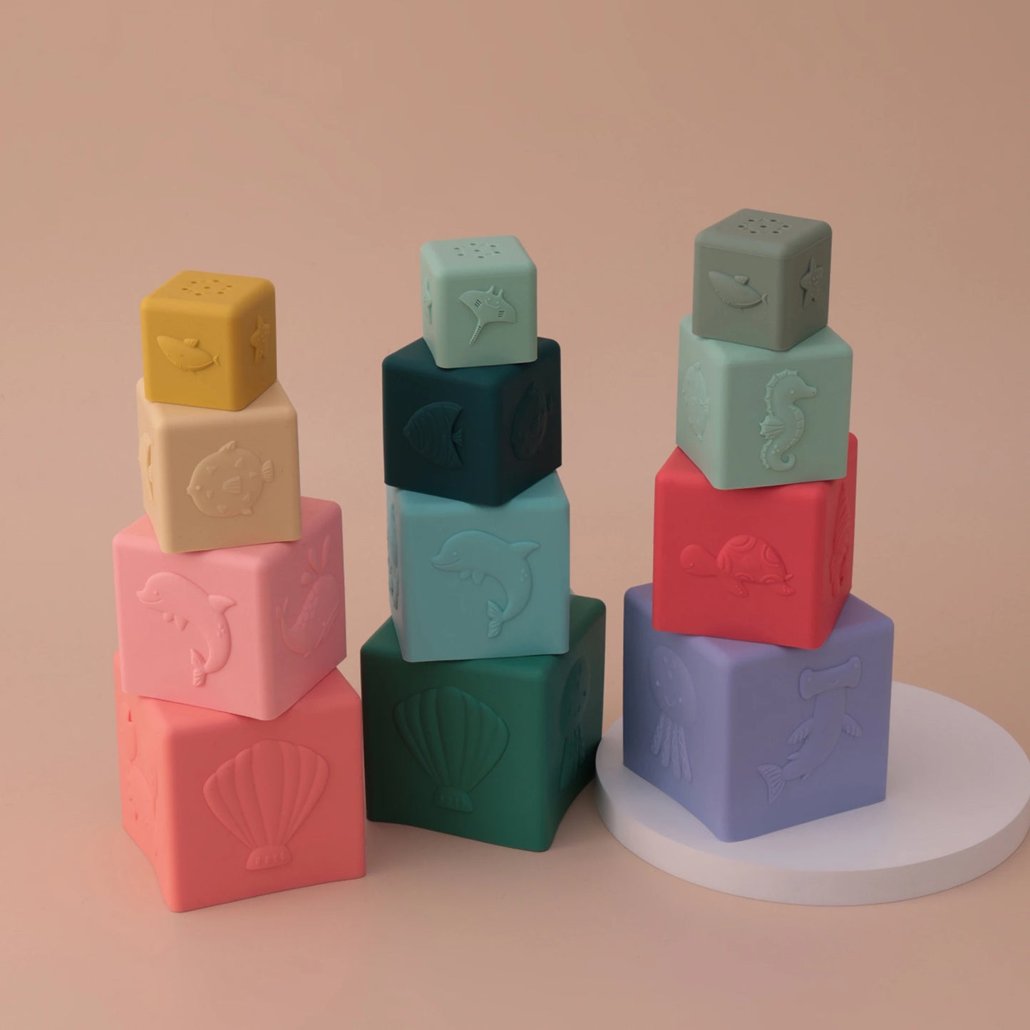 Silicone Stacking Cubes