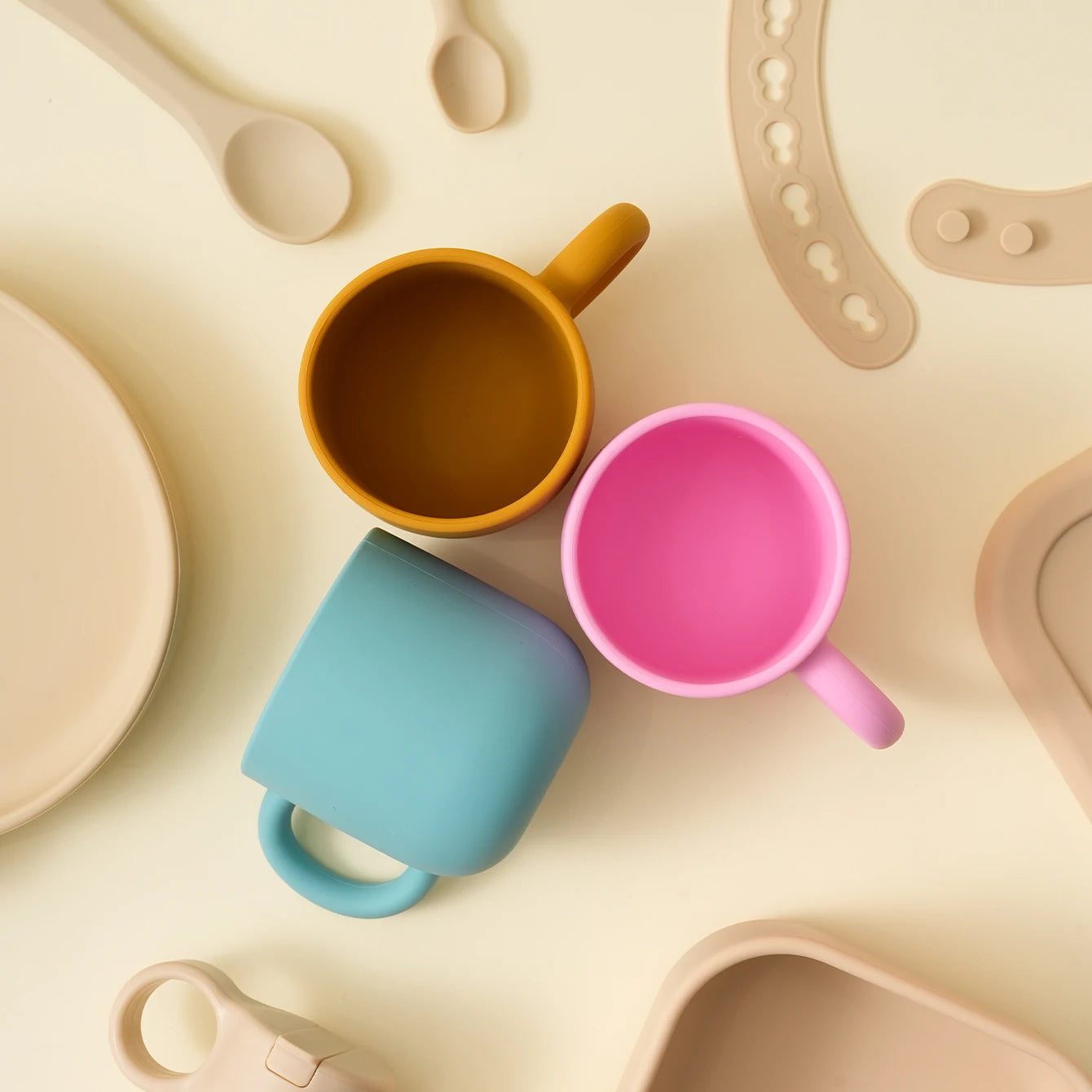 Silicone Cup with Handle - Minty wonder