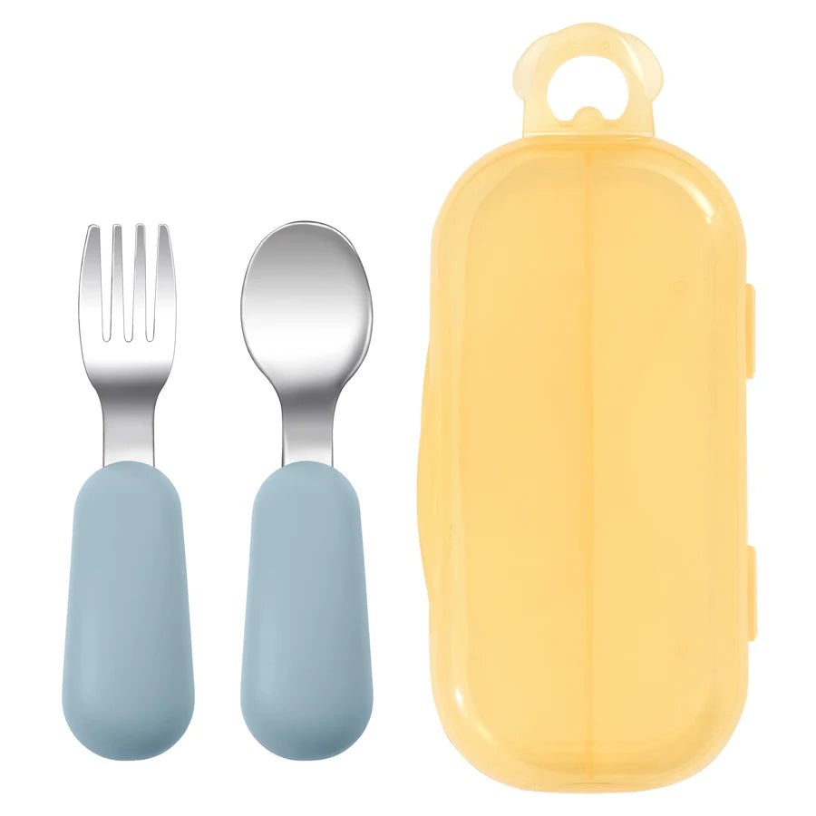 Stainless Steel Spoon & Fork Set - Minty wonder
