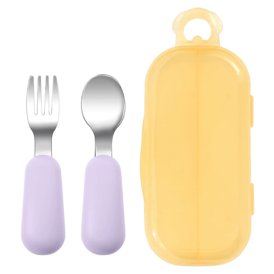 Stainless Steel Spoon & Fork Set - Minty wonder