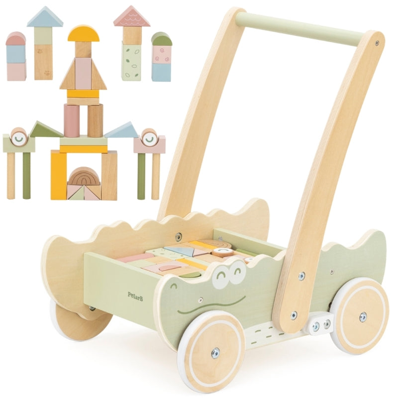 VIGA Baby Walker with Building Blocks