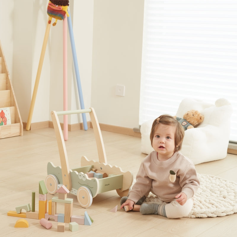 VIGA Baby Walker with Building Blocks
