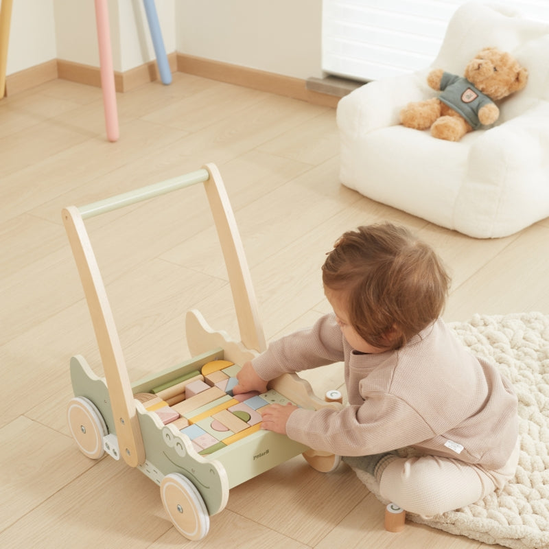 VIGA Baby Walker with Building Blocks