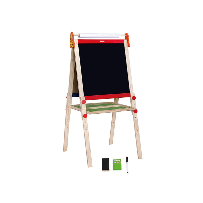 VIGA Standing Blackboard & Magnetic Whiteboard