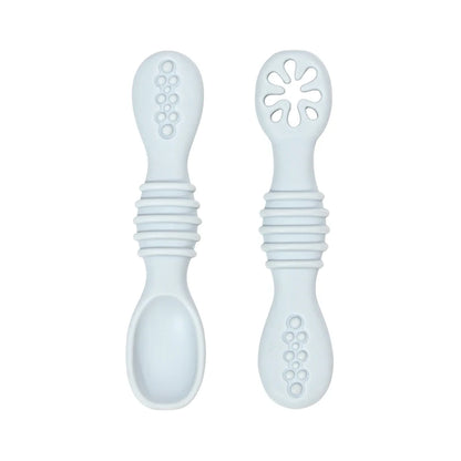 Silicone First Spoons Set - Minty wonder