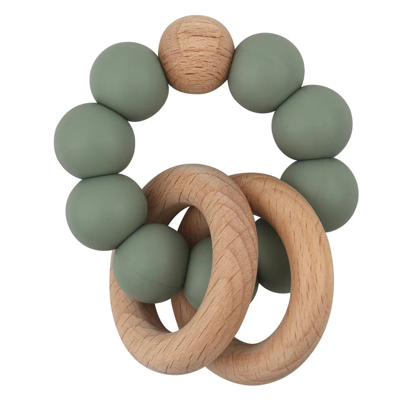 Bracelet Silicone Teether - Minty wonder