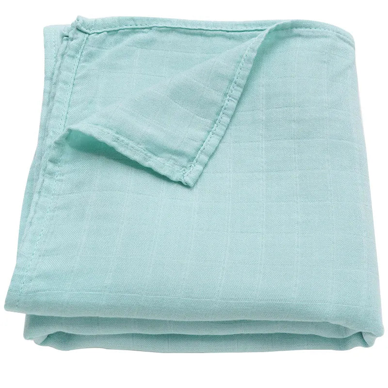 Cotton Swaddle Blanket - Minty wonder