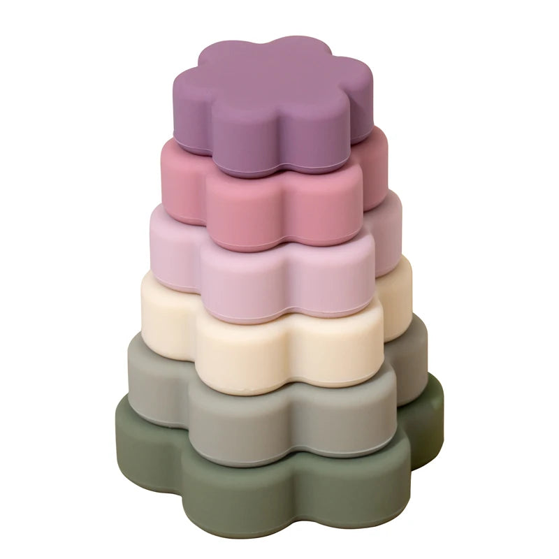 Silicone Stacking Toy - Minty wonder