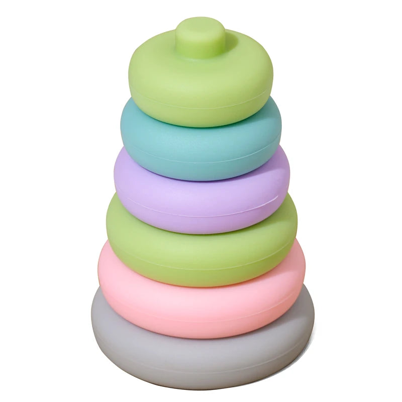 Silicone Stacking Toy - Minty wonder