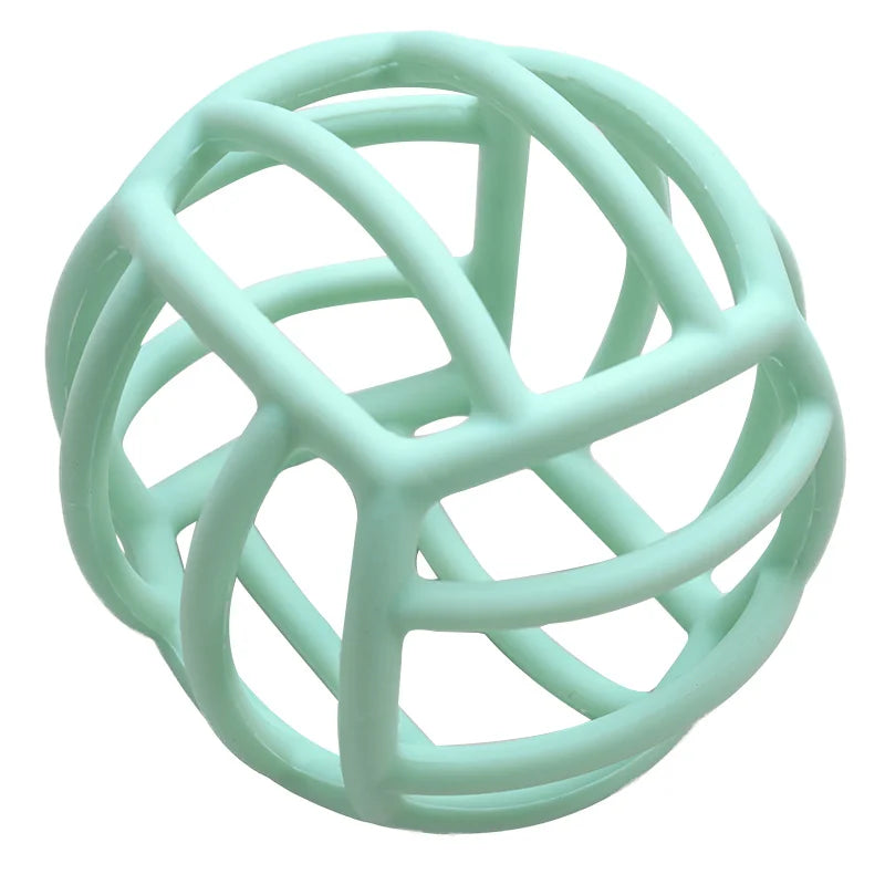 Ball Silicone Teether - Minty wonder