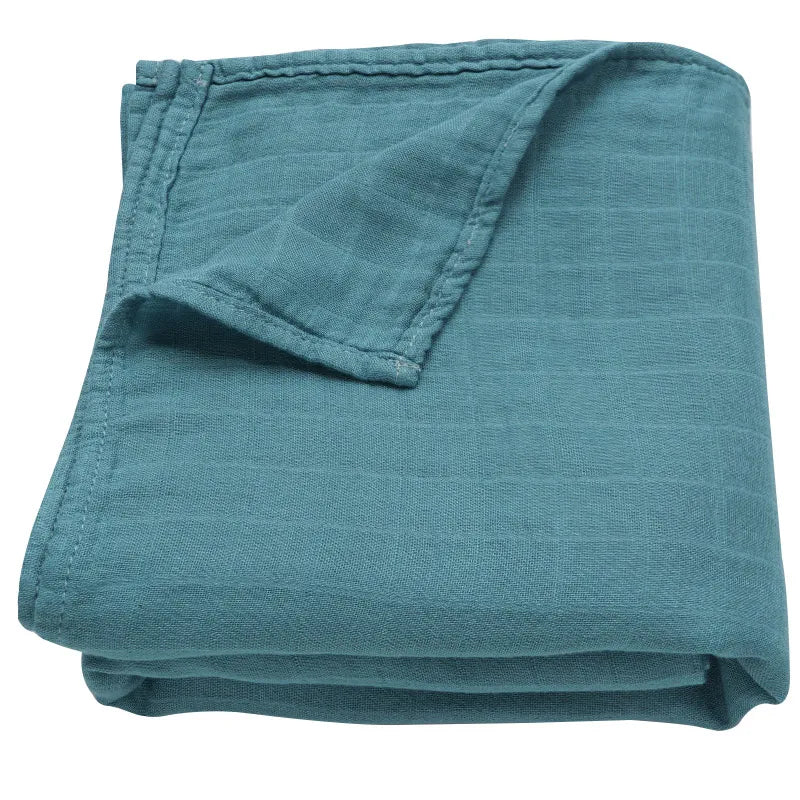 Cotton Swaddle Blanket - Minty wonder