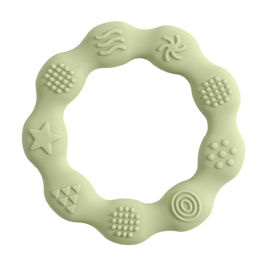 Ring Silicone Teether - Minty wonder