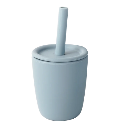 Silicone Cup with Straw - Minty wonder