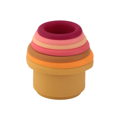 Silicone Stacking Cups - Minty wonder