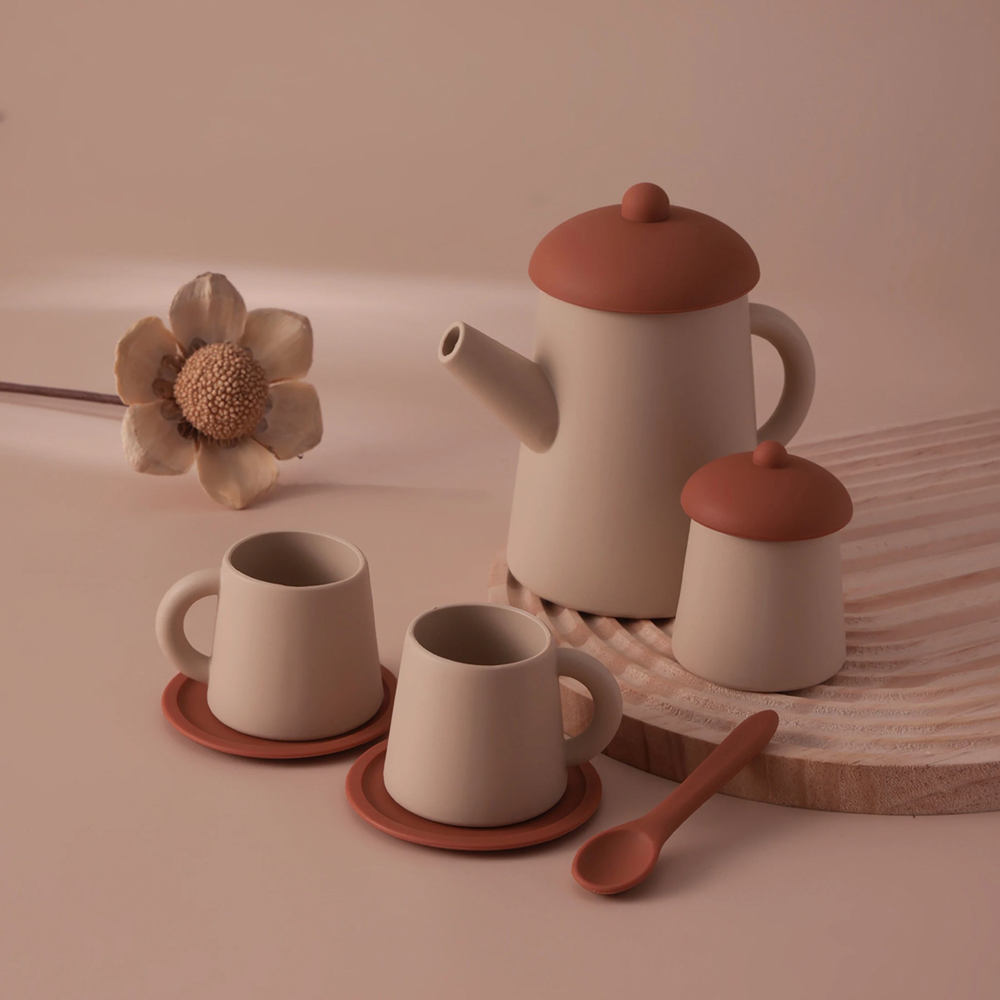 Silicone Miniature Tea Party Set - Minty wonder
