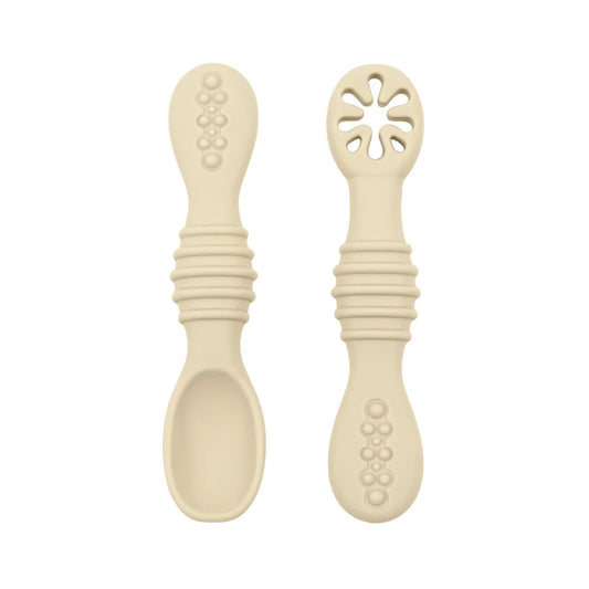 Silicone First Spoons Set - Minty wonder