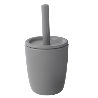 Silicone Cup with Straw - Minty wonder