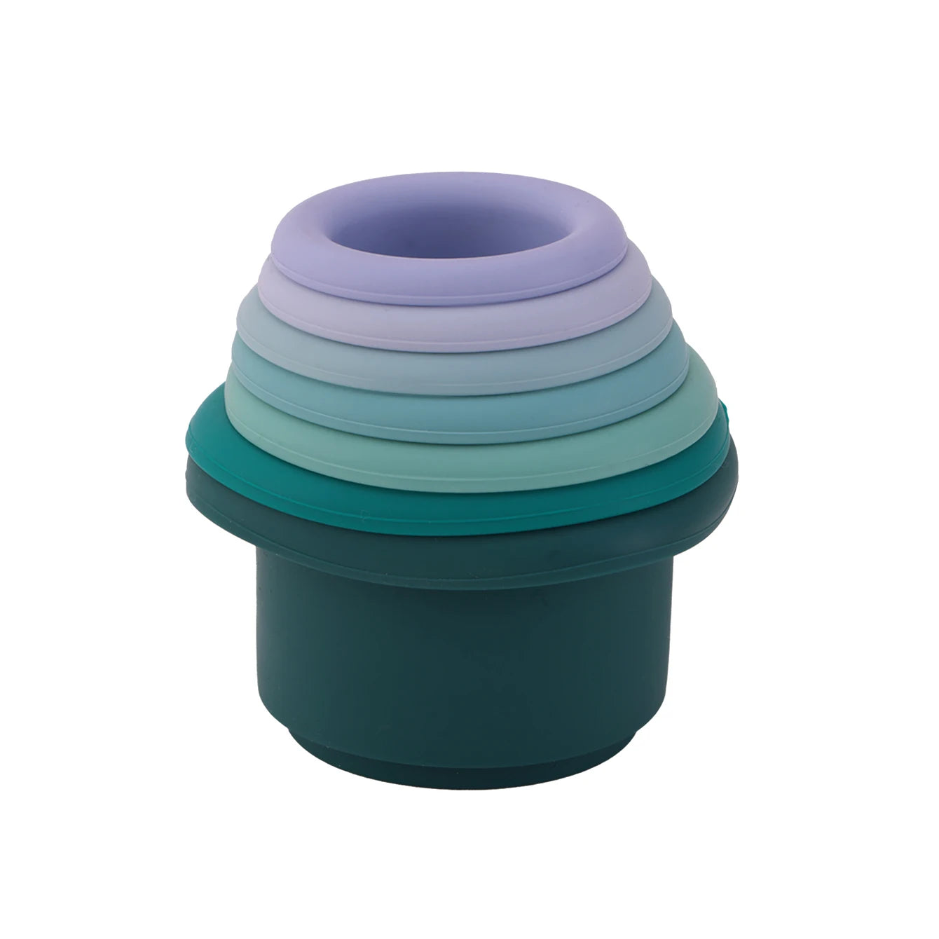 Silicone Stacking Cups - Minty wonder