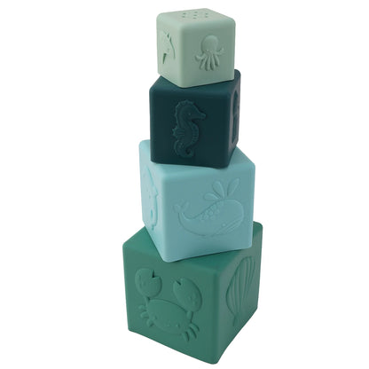 Silicone Stacking Cubes