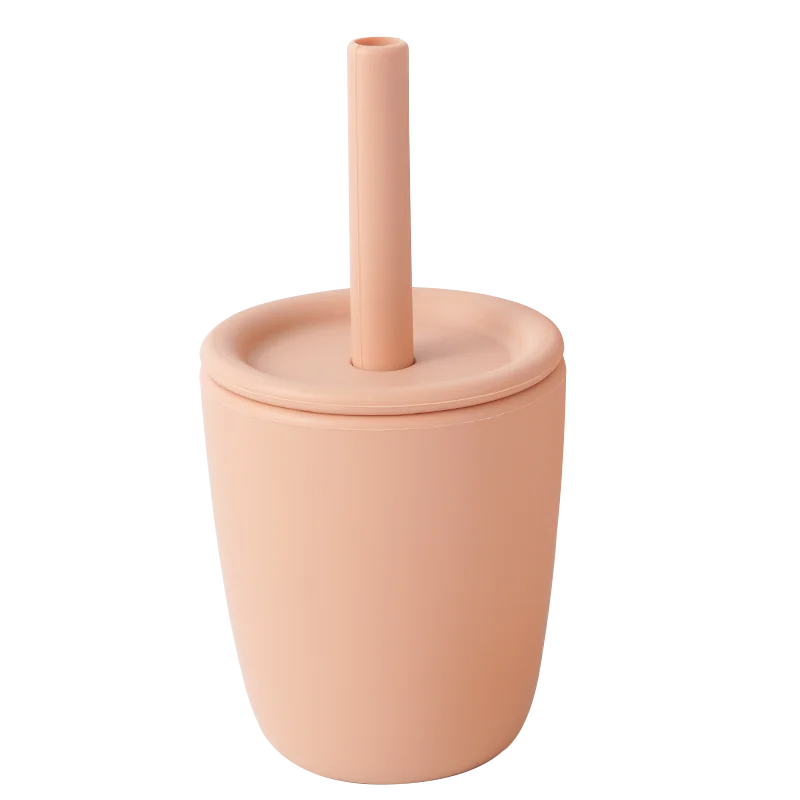 Silicone Cup with Straw - Minty wonder