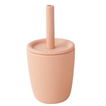 Silicone Cup with Straw - Minty wonder