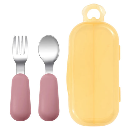 Stainless Steel Spoon & Fork Set - Minty wonder