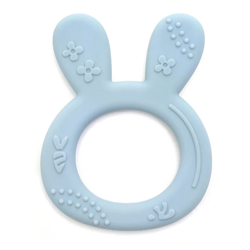 Bunny Silicone Teether - Minty wonder