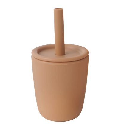 Silicone Cup with Straw - Minty wonder