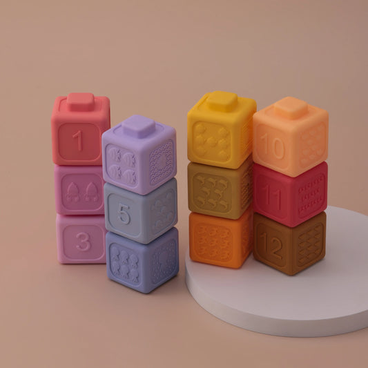 Silicone Montessori Stacking Blocks