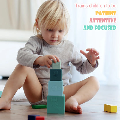 Silicone Stacking Cubes