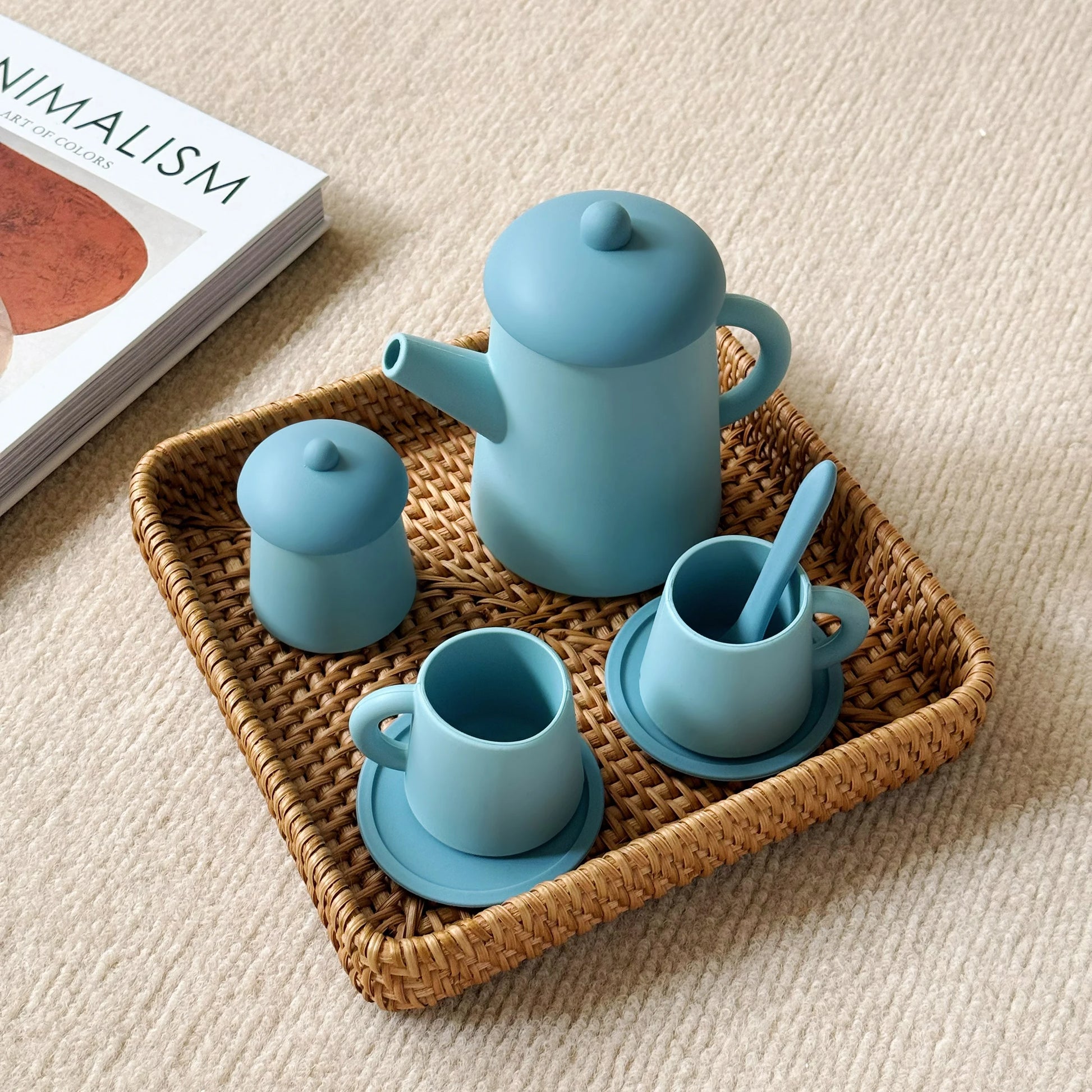 Silicone Miniature Tea Party Set - Minty wonder
