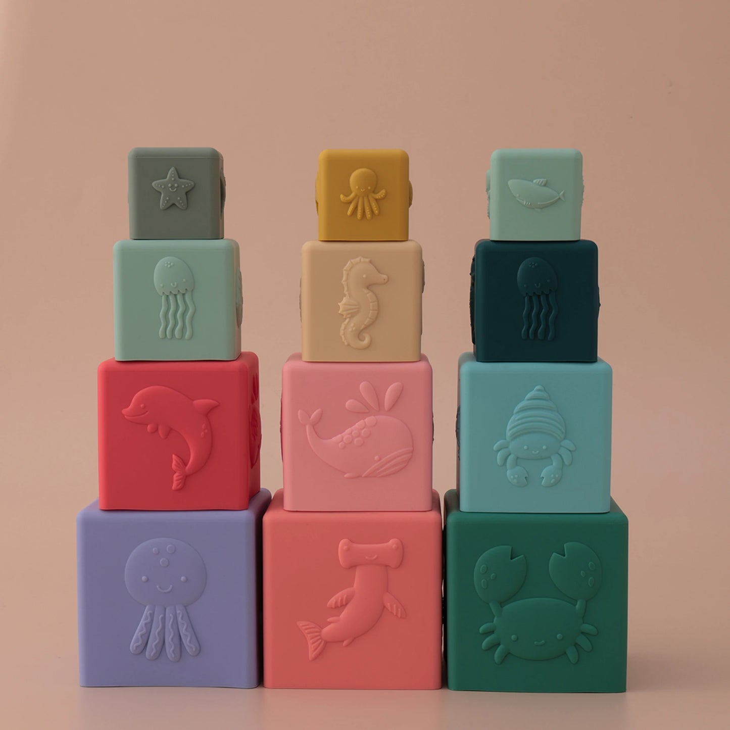 Silicone Stacking Cubes