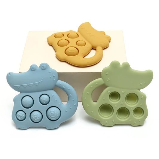 Silicone Crocodile Teether Toy