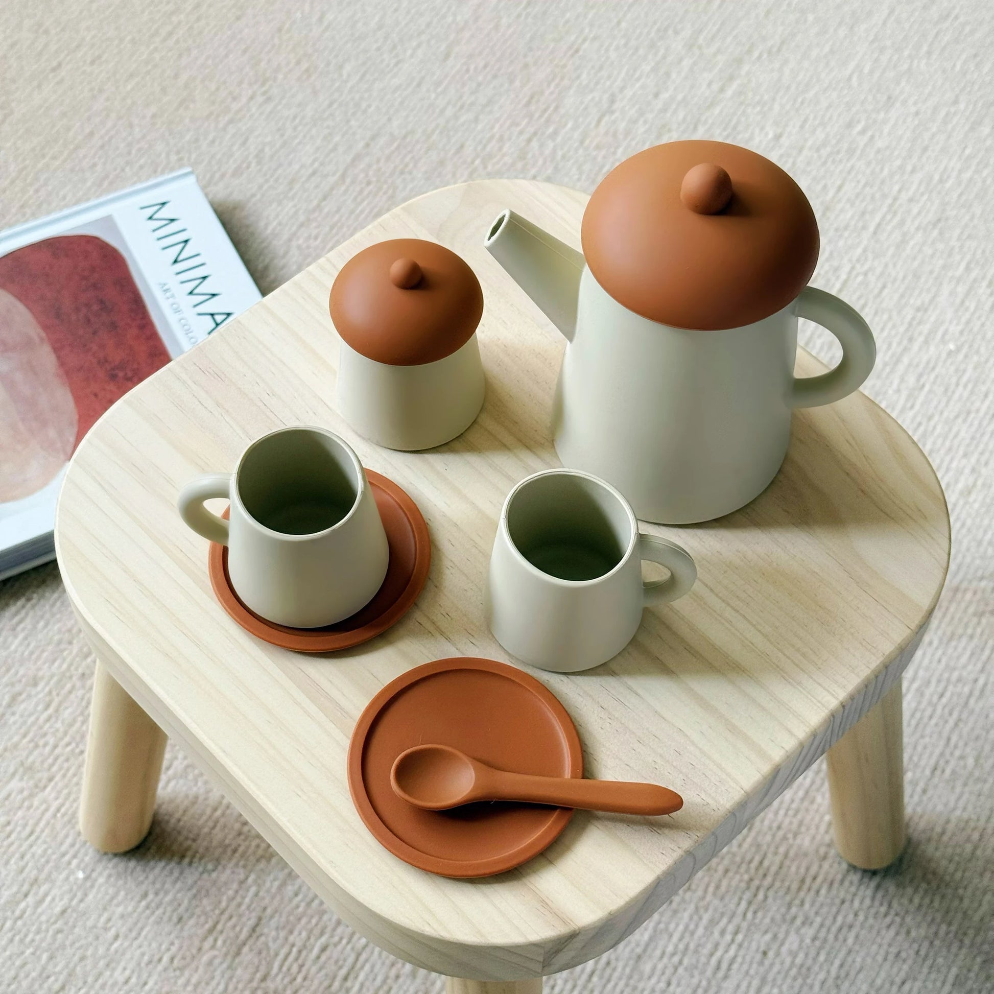 Silicone Miniature Tea Party Set - Minty wonder