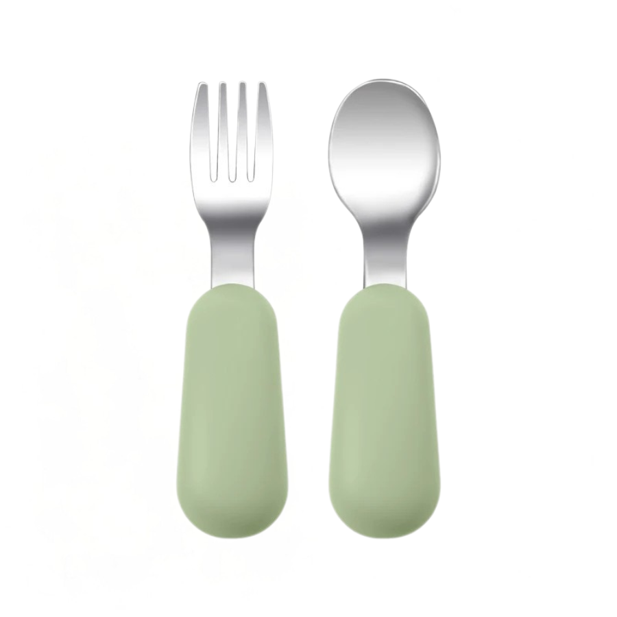 Stainless Steel Spoon & Fork Set - Minty wonder